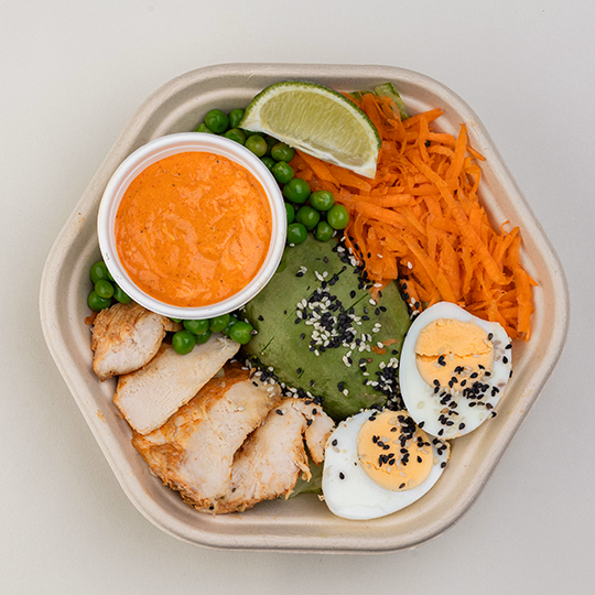 Chicken & avocado salad