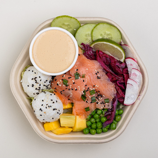 Salmon poke bowl